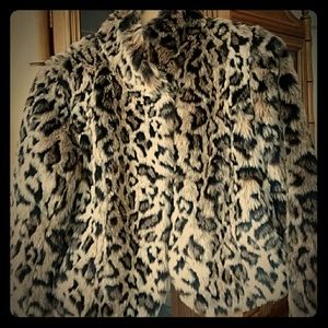Faux leopard bolero